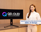 Primeiro monitor V-Stripe QD-OLED com taxa de atualização de 360 Hz. (Fonte da imagem: Samsung Display)