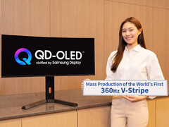 Primeiro monitor V-Stripe QD-OLED com taxa de atualização de 360 Hz. (Fonte da imagem: Samsung Display)