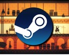 Uma imagem mostrando o jogo Apotheon e o logotipo do Steam.
