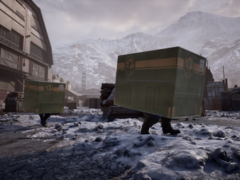 Dois jogadores se esgueirando no modo multijogador do Metal Gear Solid Delta Snake Eater Fox Hunt Fonte da imagem Site da Konami