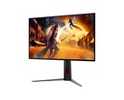 A imagem mostra a vista frontal do novo monitor para jogos. 