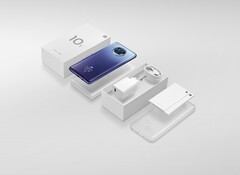 Xiaomi afirma ter reduzido o uso de plástico em 60% na embalagem do Mi 10T Lite, sem necessidade de remover o carregador ou a caixa. (Fonte da imagem: Xiaomi)