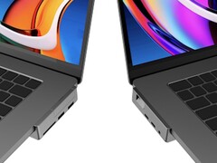 A nova solução de encaixe MegaHub pode ser usada para expandir o armazenamento do MacBook Pro da Apple(Fonte da imagem: Fonecyc)