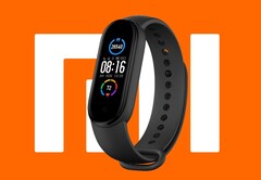 A Xiaomi Mi Band 5 veio com um display AMOLED e rastreamento de taxa de coração 24/7. (Fonte da imagem: Xiaomi - editado)