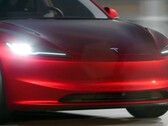 faróis do Model 3 de 2024 (imagem: Tesla/YT)