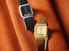 Chegaram os novos relógios AQ-230EL-1A (esquerda) e AQ-230EGL-9A (direita) da Casio. (Fonte da imagem: Casio)