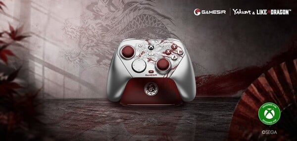 Esta edição “ |: Like a Dragon” do controle G7 Pro da GameSir, inspirada na série Yakuza, talvez seja a mais bonita já lançada.