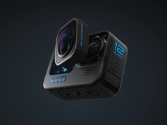 A recém-lançada GoPro Hero 12 Black e (opcional) Max Lens Mod 2.0 (Fonte da imagem: GoPro)