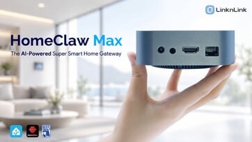 O design lembra um Apple Mac mini.
