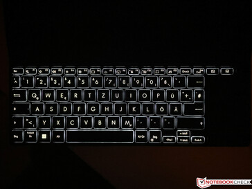 Luz de fundo do teclado