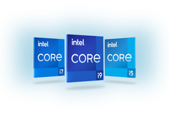 Arte que mostra as CPUs Raptor Lake da Intel para o consumidor