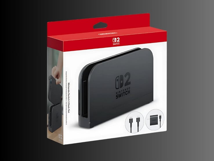 Caixa de varejo do Nintendo Switch 2 dock (Fonte da imagem: Nintendo of America)