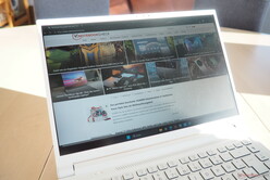 Visualização externa à luz do dia