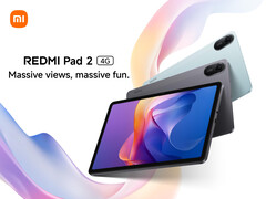 O Redmi Pad 2 estará disponível em pelo menos duas opções de cores no lançamento. (Fonte da imagem: Xiaomi)