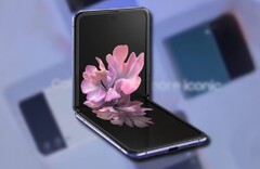 O Samsung original Galaxy Z Flip foi revisado para o próximo modelo 2021. (Fonte da imagem: Samsung/AndroidNext - editado)