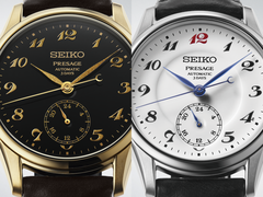Os modelos Seiko Presage HCC005 (à direita) e HCC006 (à esquerda), na foto.