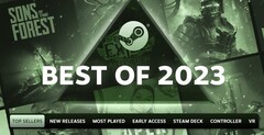 O &quot;Best of 2023&quot; do Steam inclui uma série de jogos que foram verificados e são ótimos no Steam Deck (Fonte: Steam)