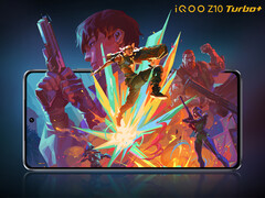 a iQOO afirma que o Z10 Turbo Plus pode atingir uma pontuação de 3.262.390 no AnTuTu. Na foto: uma imagem promocional do telefone para jogos. (Fonte da imagem: iQOO - editado)