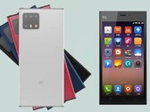 Provavelmente o Xiaomi Mi 11 feito em leque, renderizado ao lado do Mi 3 a partir de 2013. (Fonte de imagem: Digital IT fans/Xiaomi - editado)