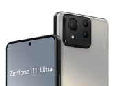 Uma renderização do Zenfone 11 Ultra. (Fonte: evleaks)