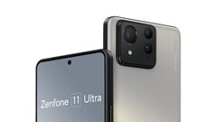 Uma renderização do Zenfone 11 Ultra. (Fonte: evleaks)