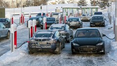 Os Teslas perdem um quarto de sua autonomia em clima frio (imagem: Geir Olsen/Motor)