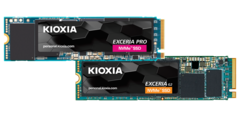 Os novos EXCERIA SSDs. (Fonte: Kioxia) 