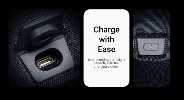 O estojo de transporte do GameSir G7 Pro tem uma porta de carregamento na parte traseira. (Fonte da imagem: GameSir)