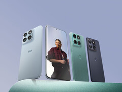 Os teasers oficiais revelam mais especificações do Motorola Edge 70 Fusion. Na foto: uma imagem promocional que mostra o design do telefone.