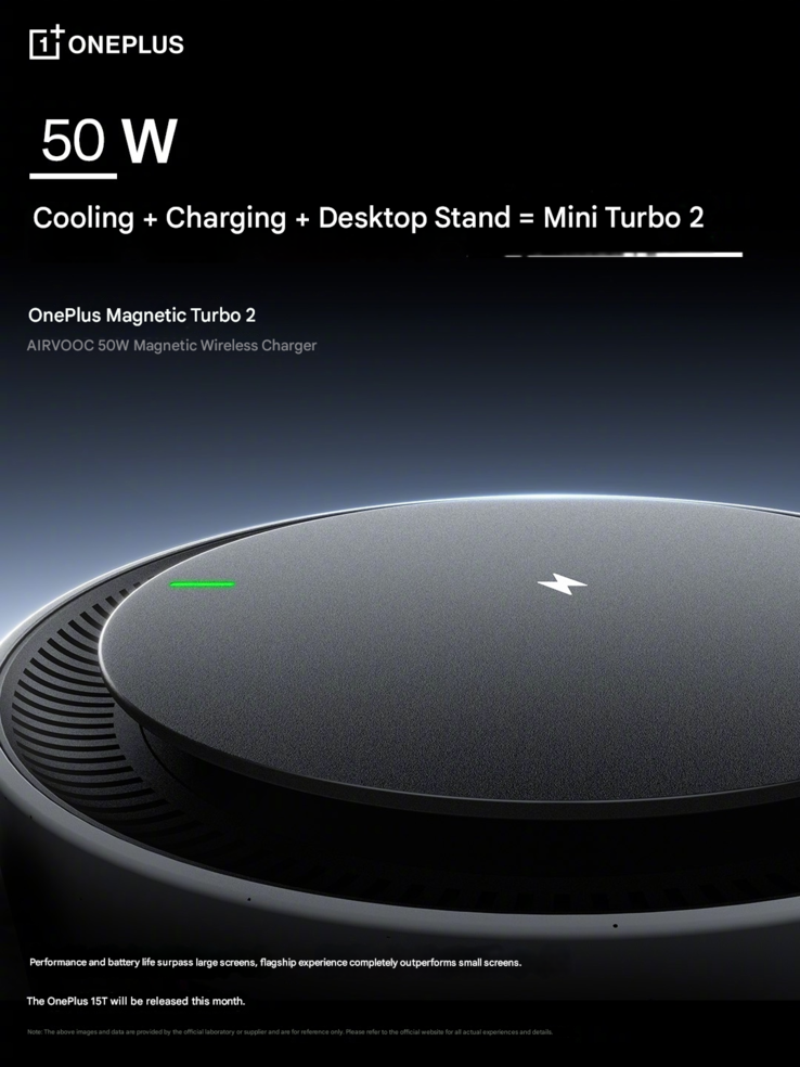 O novo carregador sem fio OnePlus Magnetic Turbo 2 50W