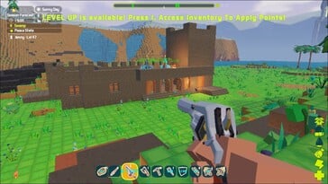 Na imagem: uma captura de tela da jogabilidade de PixARK.