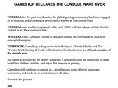 Uma captura de tela da declaração satírica da GameStop no X (fonte da imagem: GameStop X)