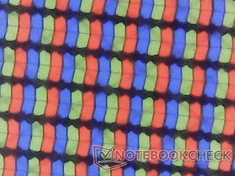 Subpixels RGB nítidos da sobreposição brilhante