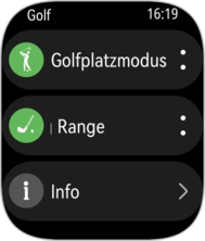 O modo de golfe abrangente do Watch Fit 4 Pro
