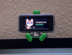 O WebScreen tem uma tela AMOLED de 2 polegadas. (Fonte da imagem: nishad2m8 / YouTube)