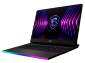 O próximo MSI Raider GE78 HX será alimentado por uma CPU Intel Raptor Lake-HX Core i9-13980 HX. (Na foto: MSI Raider GE77 HX via MSI)