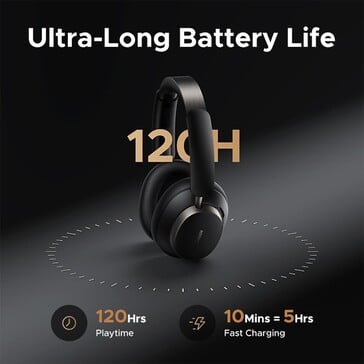 Esses fones de ouvido Bluetooth são anunciados com uma bateria de longa duração (Fonte da imagem: Ugreen)