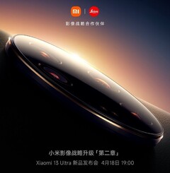 O Xiaomi 13 Ultra parece estar pronto para estrear como uma câmera de força. (Fonte: Xiaomi)