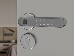 O Arkfish Smart Room Door Lock S5 tem um leitor de impressões digitais. (Fonte da imagem: Xiaomi Youpin)