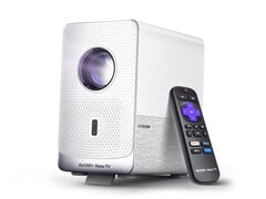 O Aurzen Eazze D1R Cube é fornecido com um controle remoto de TV Roku. (Fonte da imagem: Aurzen)