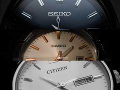 Logotipos da Casio, Seiko e Citizen