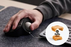 O mouse trackball Elecom Ist Plus (IT10MRS) usa rolos de 5 esferas com atrito reduzido.