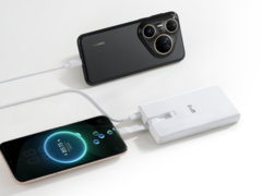 O Power Bank da Huawei com cabo embutido (100W 12000) (foto) foi lançado na China. (Fonte da imagem: Huawei)