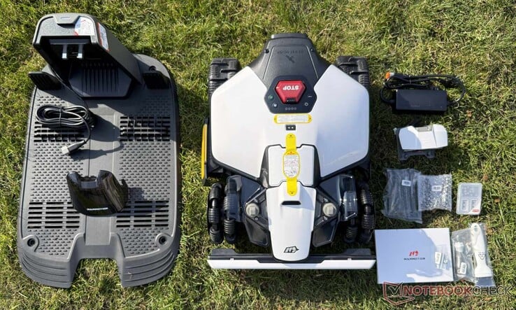 Conteúdo da embalagem do Mammotion Luba mini 2 AWD