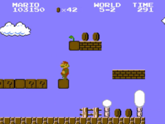 Uma captura de tela do Super Mario Bros. original (fonte da imagem: Nintendo)