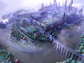 Captura de tela do jogo “Two Point Campus”