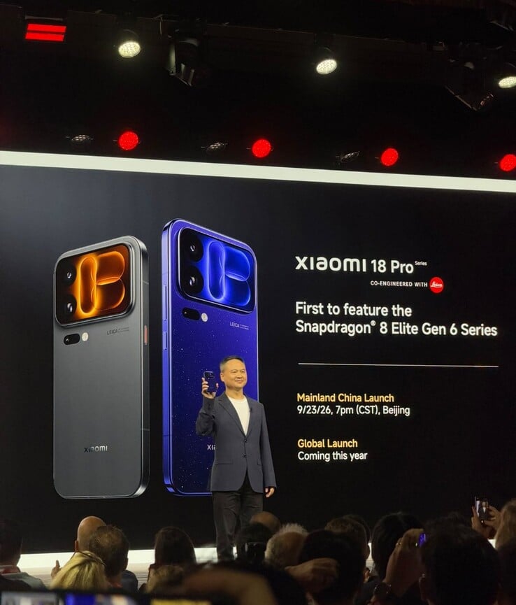 Durante o Snapdragon Summit, a Xiaomi confirmou o lançamento global do Xiaomi 18 Pro ainda este ano.