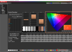 ColorChecker após a calibração (DCI-P3)