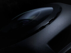 Um close-up da caixa da câmera do DJI Avata 360.