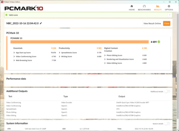 PCMark10 em modo de bateria